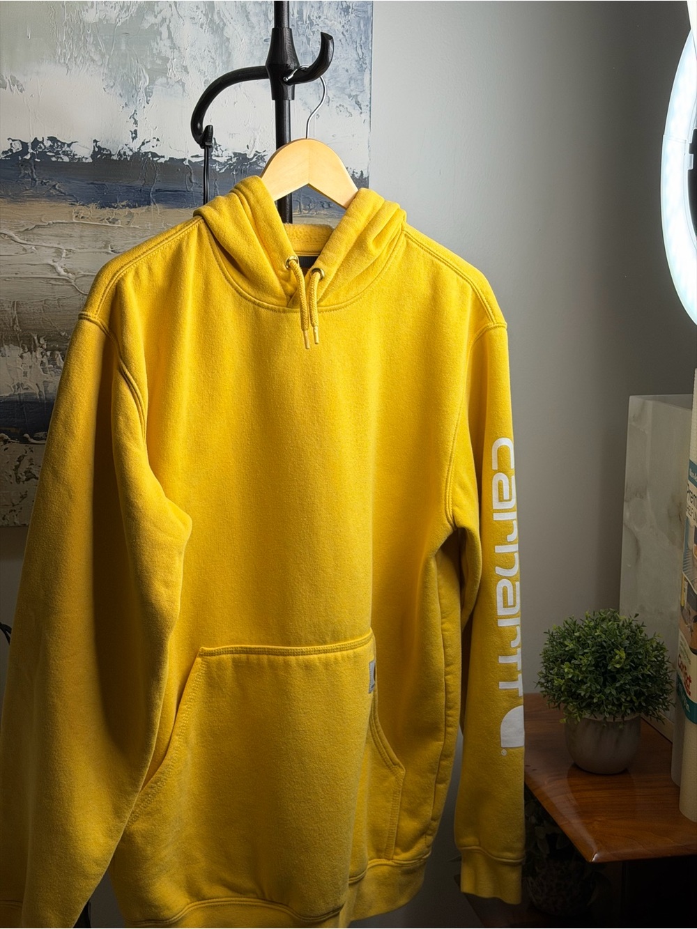 Carhartt Yellow Pullover Hoodie